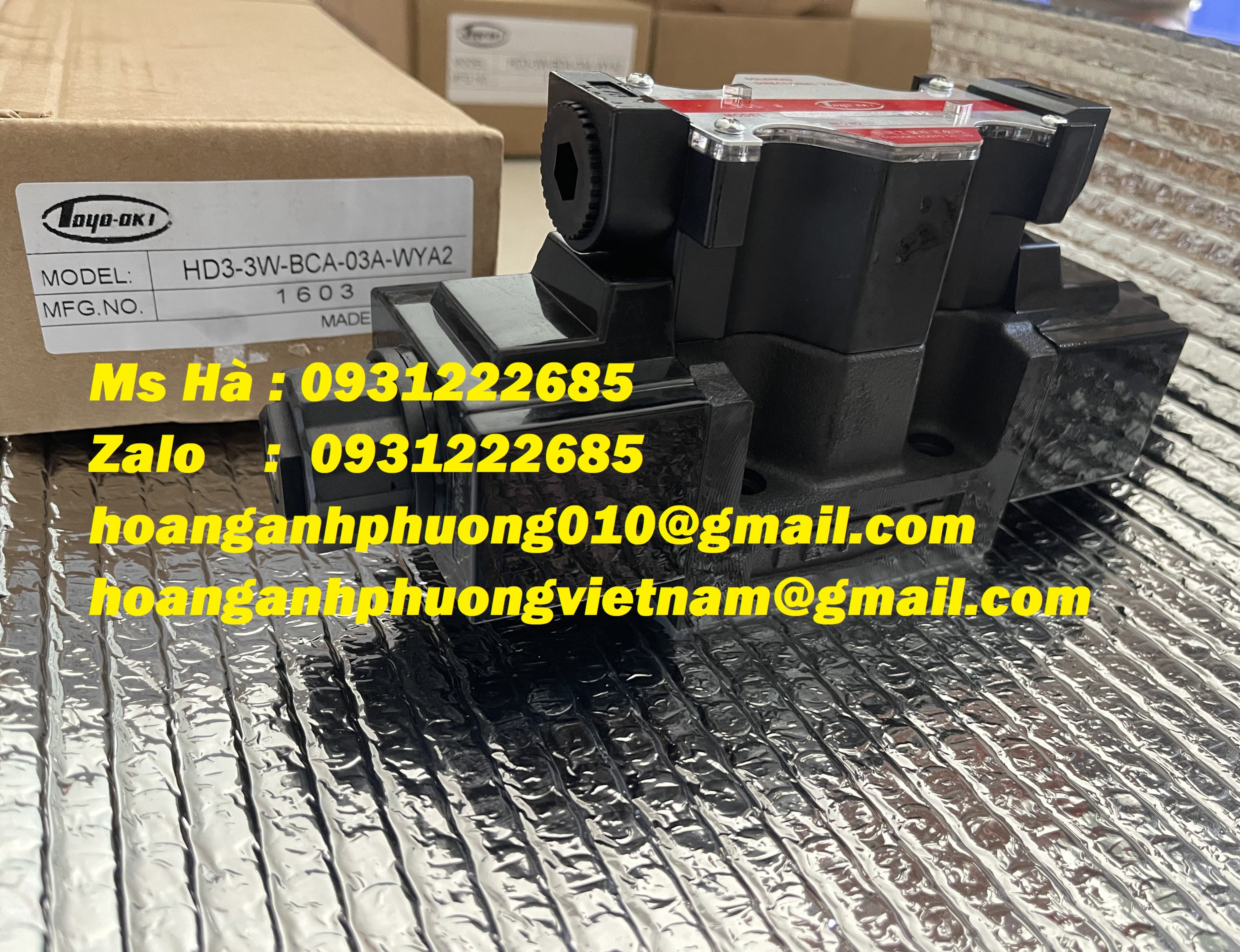 TOYOOKI  Van thủy lực  HD3-3W-BCA-03A-WYA2  bảo hành 12 tháng